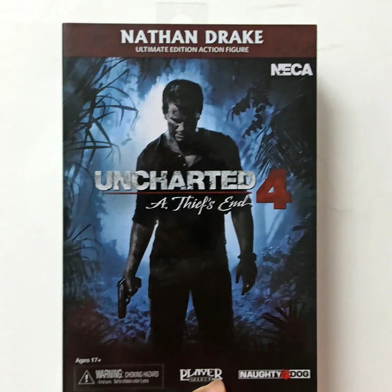NECA Uncharted 4 Nathan Drake Action Figure – Collectible Toy Model, Creative Gift for Kids