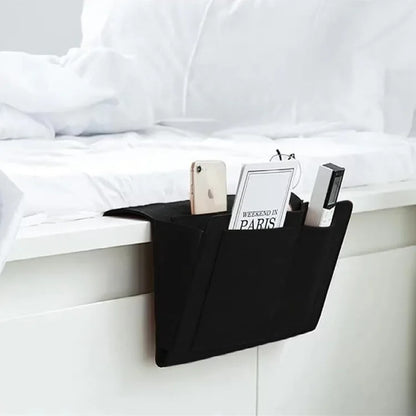 Felt Bedside Storage Organizer — Anti-Slip Hanging Pouch for Bed & Sofa