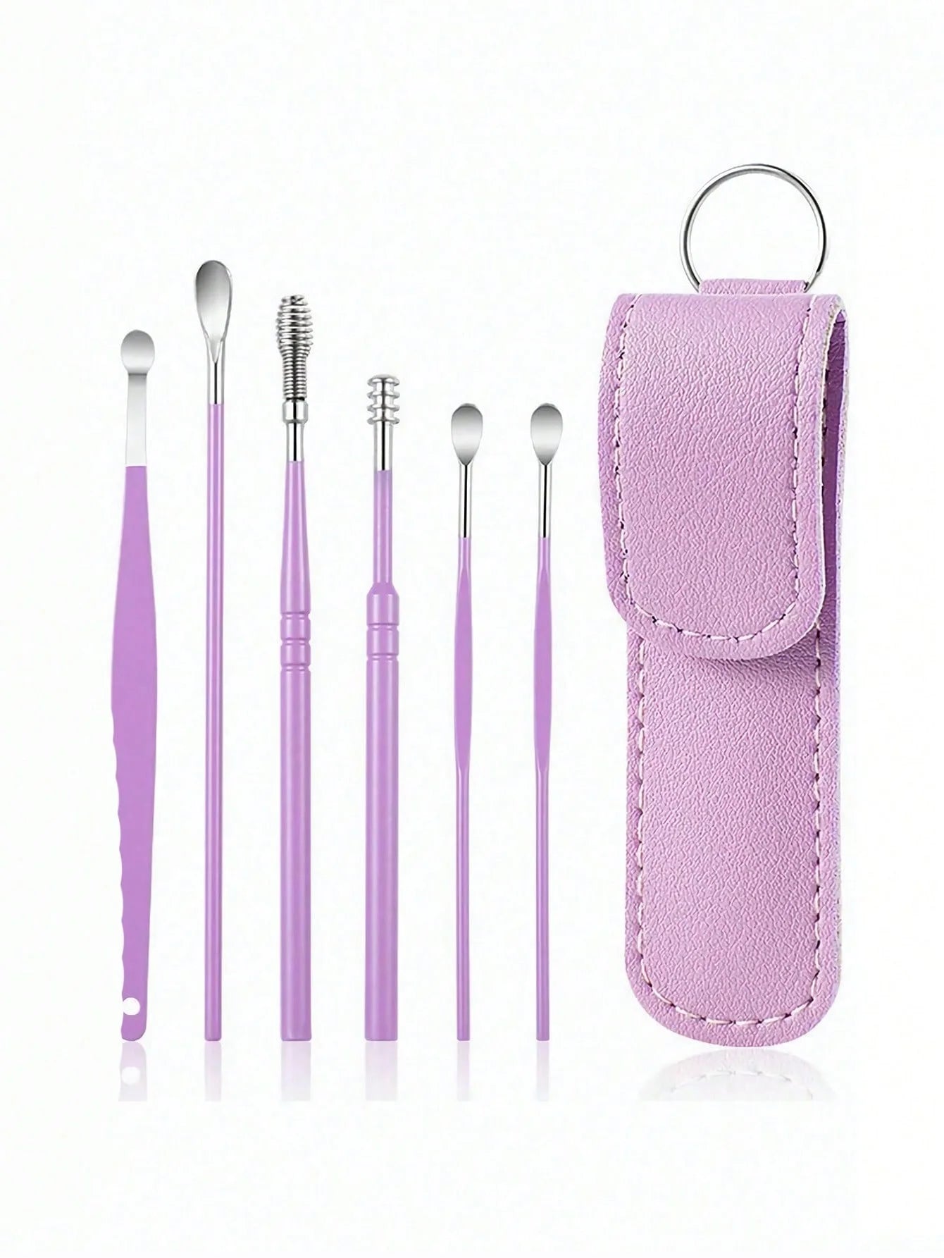Stainless Steel Ear Cleaning Tool Kit – Ear Pick & Earwax Remover with Storage Bag