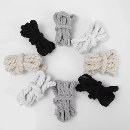Round Thick Rope Shoelaces – High-Quality Polyester Cotton, Solid Color, 0.8cm Width, 120/140/160cm