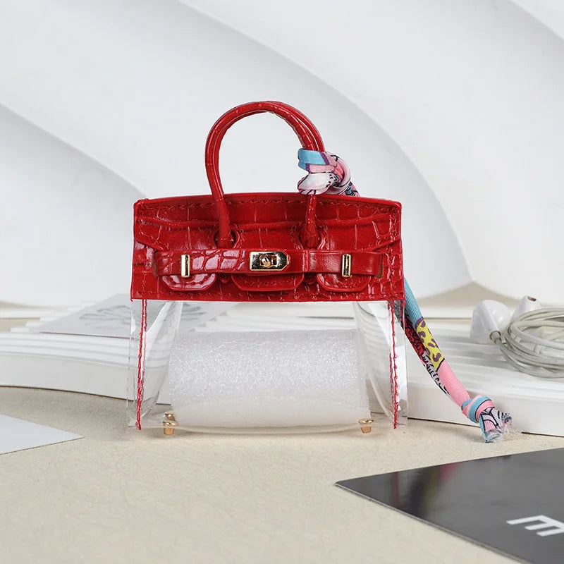Mini Bag Keychain Pendant — Small Earphone Case & Accessory for H Family, Decorative Gift
