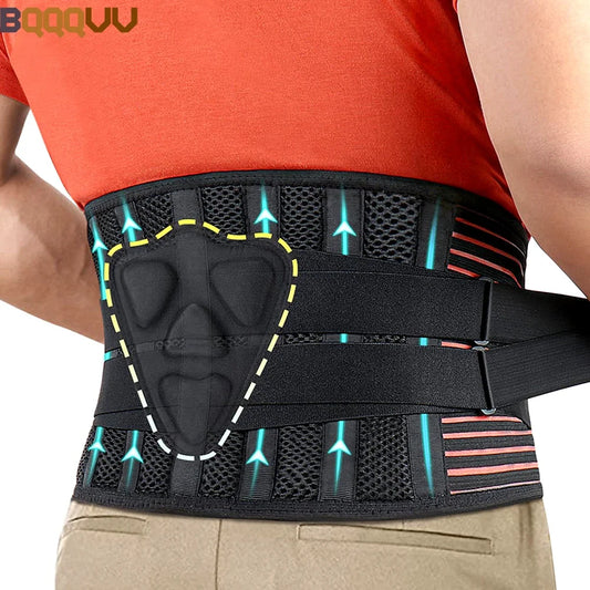 Anti-Skid Lumbar Support Belt for Lower Back Pain Relief – Adjustable Back Brace Pad for Men & Women, Herniated Disc & Spine Support Comfort Wrap