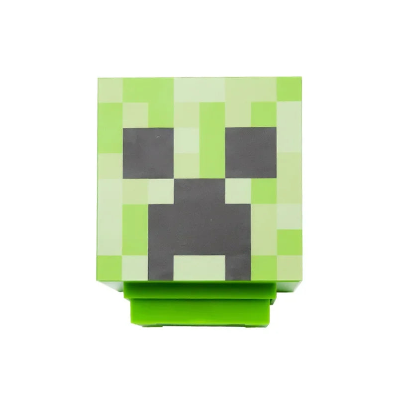 MC Game LED Creeper Night Lamp – Creative Block Button Light for Bedroom, Desk, and Bedside Decoration