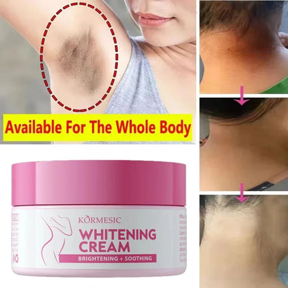 Brightening Body Cream – Underarm, Elbow & Knee Care Moisturizing Cream for Even Skin Tone, Dark Spot Care & Smooth Skin Appearance
