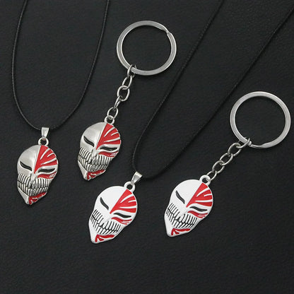Bleach Ichigo Kurosaki Keychain Necklace - Anime Cosplay Pendant Charm for Men & Women Backpack Jewelry Gift