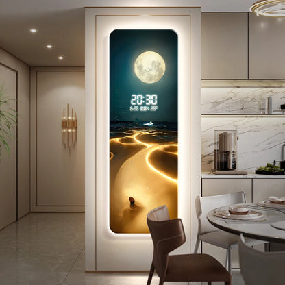 Large Wall Clock - Modern Silent Decorative Clock for Living Room, Kitchen & Gaming Room Home Decor