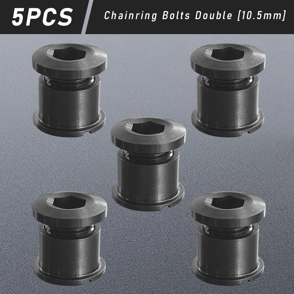 Titanium Alloy Chainring Bolts 4–5PCS MTB Road Bike Crank Screws Single & Double Chainring Hardware 6.5–10.5mm