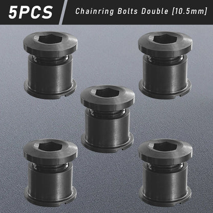 Titanium Alloy Chainring Bolts 4–5PCS MTB Road Bike Crank Screws Single & Double Chainring Hardware 6.5–10.5mm