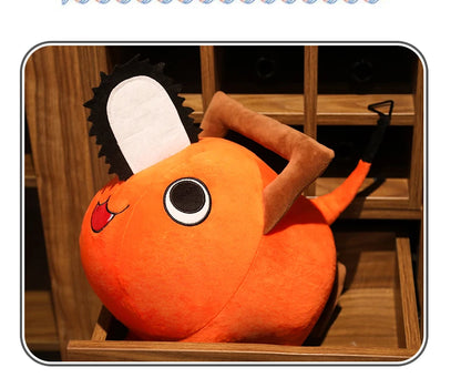 Pochita Plush Doll 10-40cm – Chainsaw Man Anime Soft Toy, Cute Stuffed Cartoon Pillow for Kids & Xmas Gifts