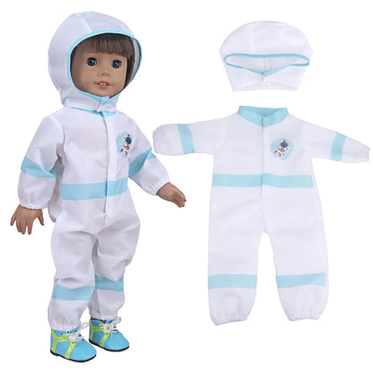 Doll Clothing Set – Firefighter, Student, Graduation, Artist & Athlete Outfits for 18-Inch American & 43cm Baby Newborn OG Girl Dolls