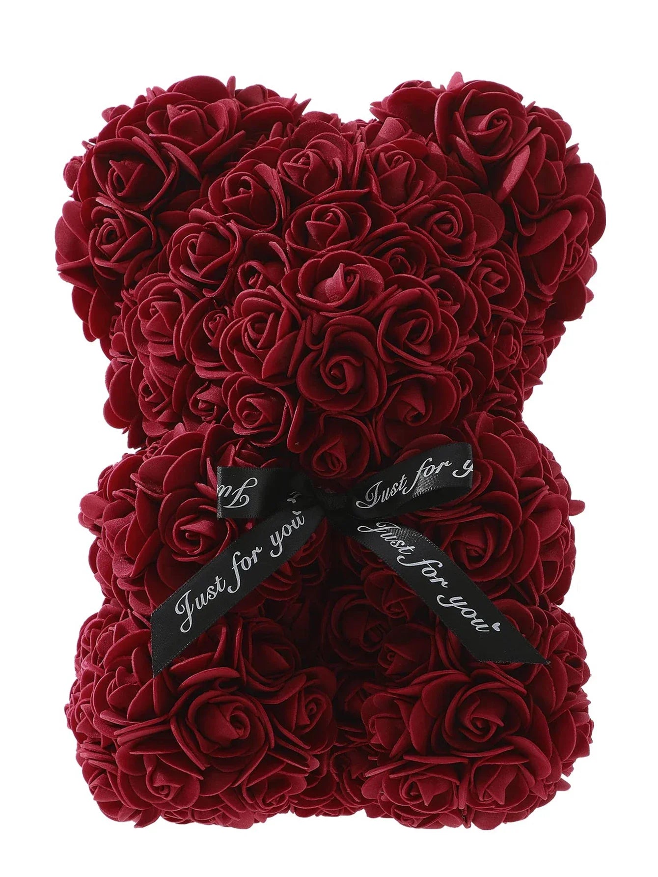 25cm Eternal Rose Teddy Bear – Artificial Flower Gift for Mom, Mother’s Day, Birthday, Valentine’s & Anniversary