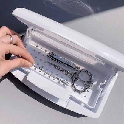 Nail Shop Dead Skin Clipper with Disinfection Box: Nail Tools for Cleaning and Disassembly - Washable Nail Supplies Cleaning Box