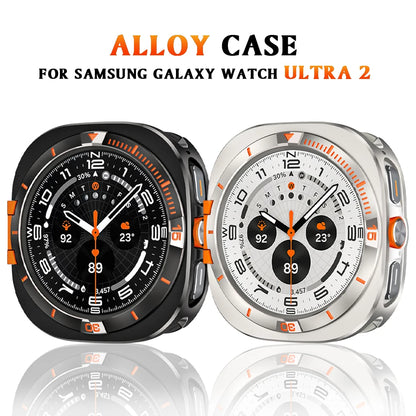 Luxury Metal Protective Case for Samsung Galaxy Watch Ultra 2 - Business-Style Watch Cover for Galaxy Watch Ultra 2026