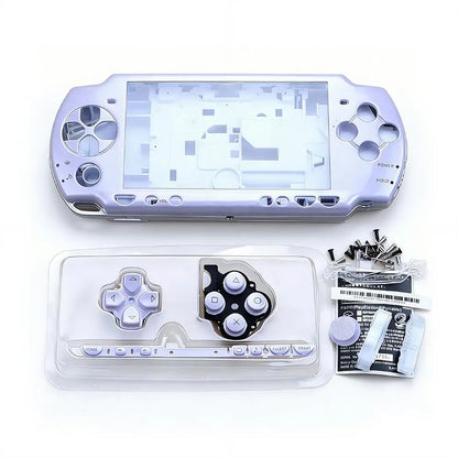 PSP 2000 Full Housing Shell Replacement Kit - Multi-Color Protective Console Casing with Complete Parts Set
