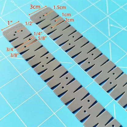 Silicone Hemmer Sewing Tool – Flexible Hem Ruler with Marking Holes for DIY Sewing & Crafting Gifts