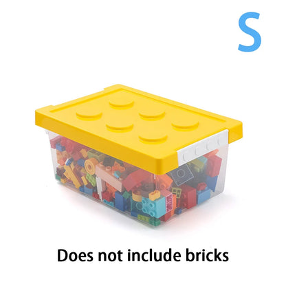 Stackable Kids Building Block Storage Box – Toy Organizer & Container for Books, Stationery, Snacks & Sundries