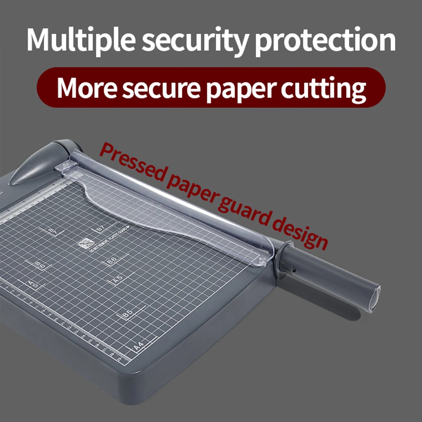 JIELISI Mini A4 Paper Trimmer — Desktop Guillotine Cutter with Safety Cutter Head for Precise Paper Cutting