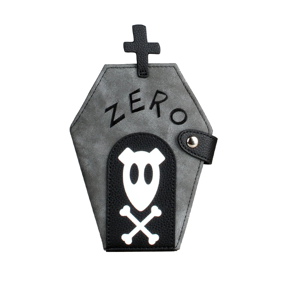 Niche Coffin-Shaped Clutch Wallet – Women's Bifold Coin Purse, Halloween Gift Idea