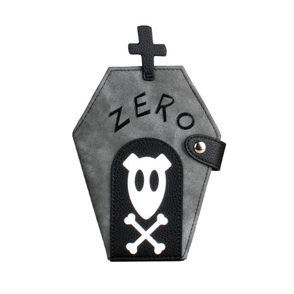 Niche Coffin-Shaped Clutch Wallet – Women's Bifold Coin Purse, Halloween Gift Idea