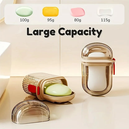 Portable Soap & Toothbrush Holder – Durable Travel Case for Gym, Bathroom, Easy-Clean Essentials