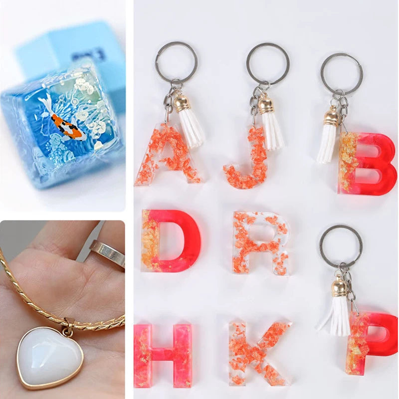 500/1000ml AB Epoxy Resin Glue Set – 1:1 High Adhesive Crystal Clear Resin for Jewelry Making & DIY Crafts
