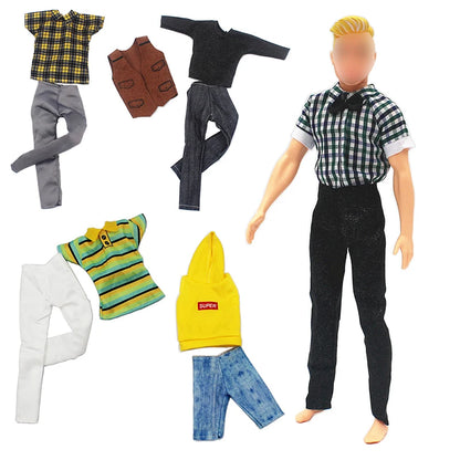 30cm Doll Clothing Set — Men’s Multi-Style Sports Outfit for Boyfriend Dolls