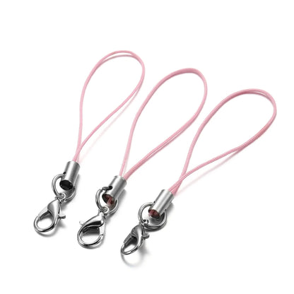 20/50/100PCS Lanyard Strap Cords - Lobster Clasp Rope Keychains for Charms, Pendants, Mobile Accessories & DIY Crafts
