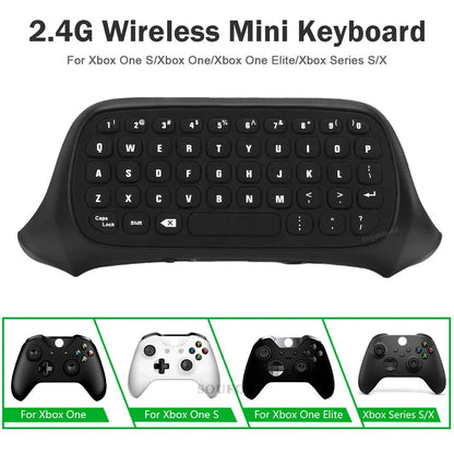 Wireless 2.4GHz Mini Controller Keyboard Chatpad with Audio Jack for Xbox Series X/S