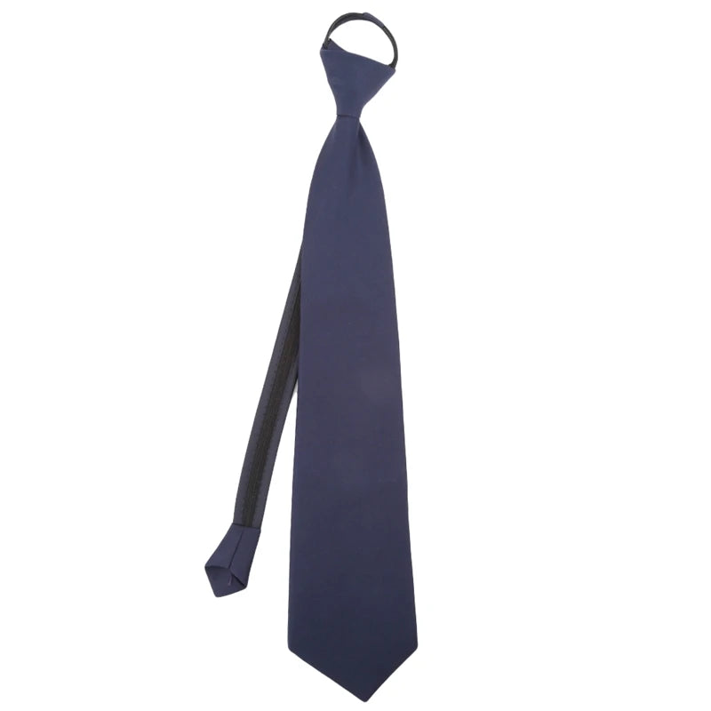 Pre-Tied Men’s Skinny Zipper Tie – 5cm Slim Necktie in Red, Black & Blue for Parties & Events