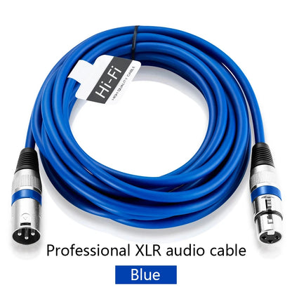 Professional XLR Male to Female Microphone Extension Cable – Balanced 3-Pin Audio Line for Recording, Mixer & Speakers