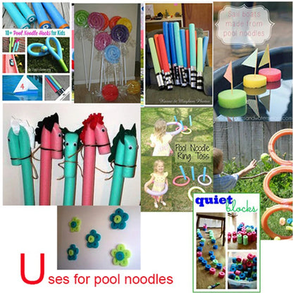 Portable Flexible Pool Noodle Float – EPE Buoyancy Swim Aid for Kids & Adults Summer Pool Training Stick 🌊🏊‍♂️