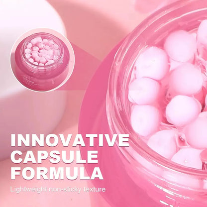 PDRN Pink Collagen Capsule Cream - Niacinamide Lightweight Moisturizer for Uneven Skin Tone and Daily Face Care