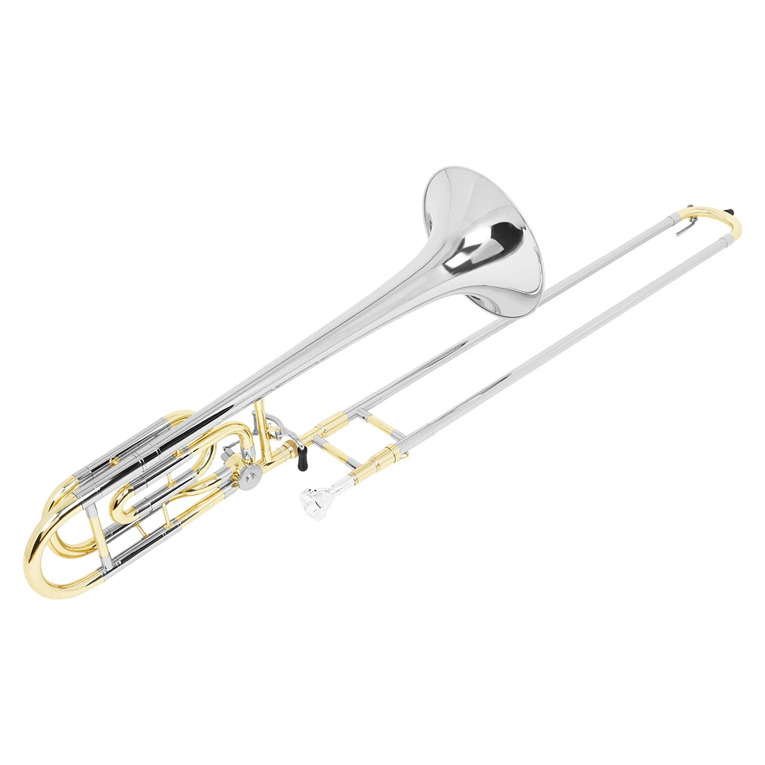 SLADE Bb Trombone Brass Wind Instrument - Tenor Alto Trombone with Cupronickel Mouthpiece & Accessories