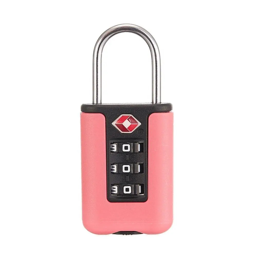 3-Digit Resettable Combination Mini Padlock – Luggage, Backpack, Zipper & Cabinet Security Lock for Travel & Dorm Use