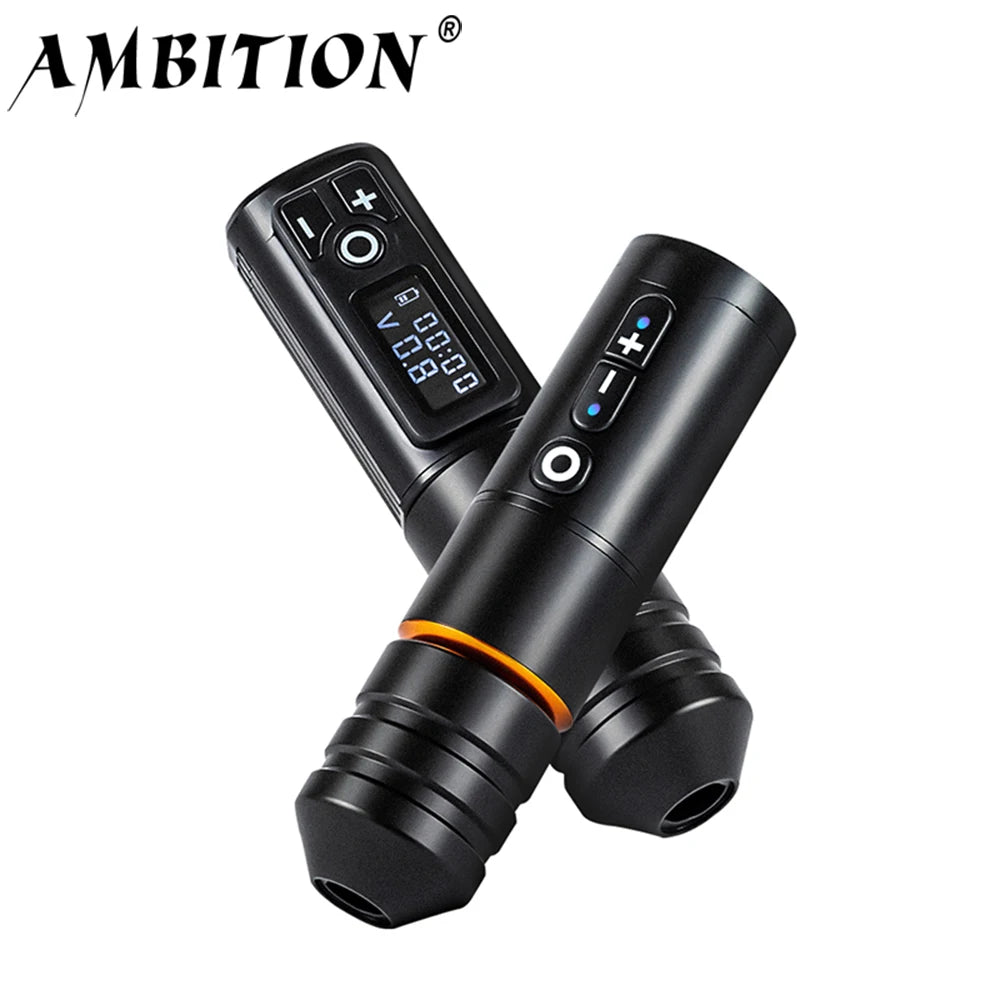 Ambition Ninja Pro Wireless Tattoo Machine – Portable Rotary Pen with 2400mAh Battery & Coreless Motor for Artists