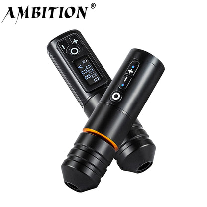 Ambition Ninja Pro Wireless Tattoo Machine – Portable Rotary Pen with 2400mAh Battery & Coreless Motor for Artists