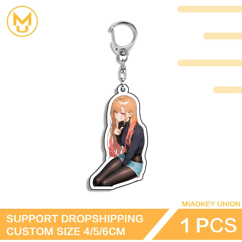 Kitagawa Marin Acrylic Keychain - Double-Sided Transparent Anime Character Jewelry