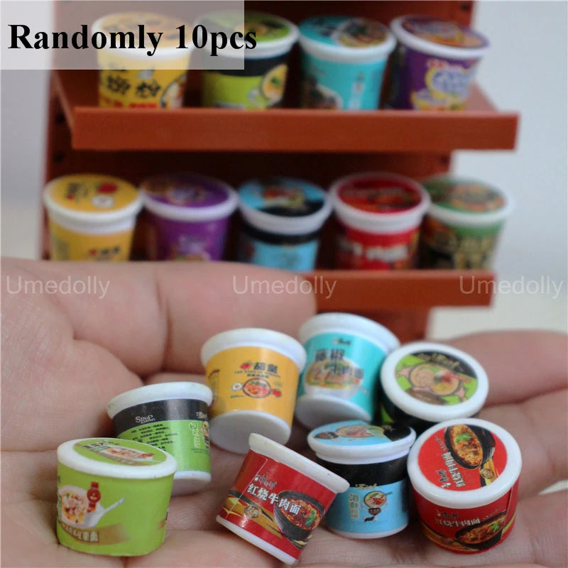 1/6 Scale Miniature Supermarket Food & Drinks – Dollhouse Store Decor Accessories for Blythe, BJD & 1/6 Dolls