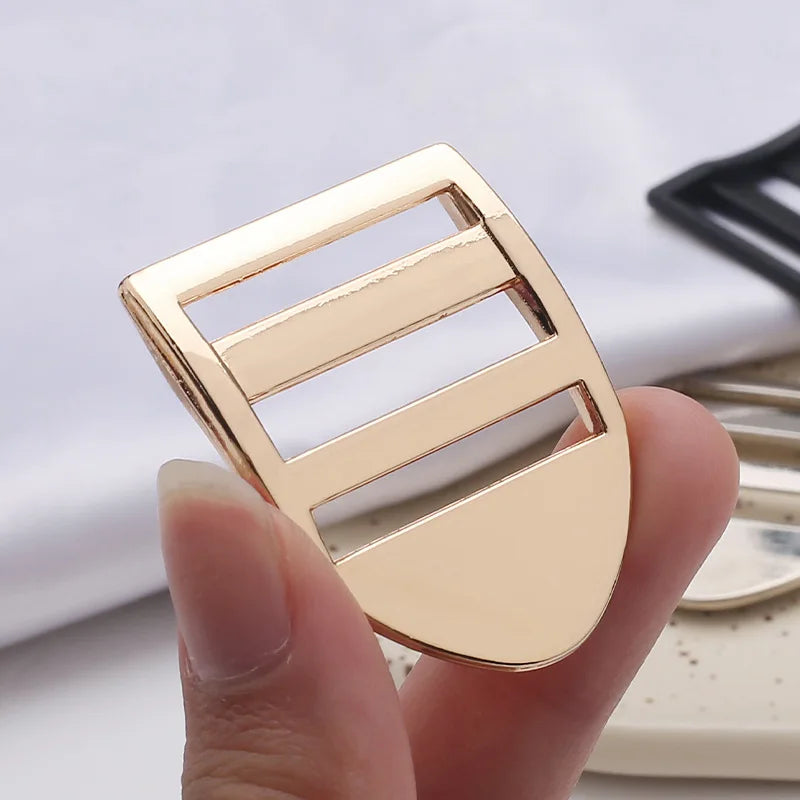 2.5cm Zinc Alloy Adjustable Buckle – Thick Metal Strap Accessory for Knapsacks & Instruments