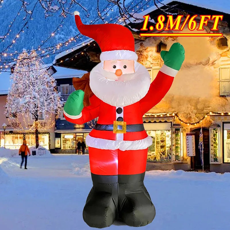 Christmas Inflatable Decoration – LED Light Toy Ornament for Xmas Party, New Year, Indoor and Outdoor Garden Decor
