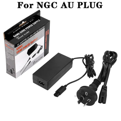 AC Adapter for Nintendo GameCube – US/EU/AU/UK Plug 100-240V Power Supply Charger for NGC Accessories