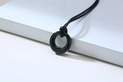 Circle of Life Eternity Love Karma Necklace – Memorial Pendant Ashes Jewelry for Women & Men, Keepsake Cremation Bracelets