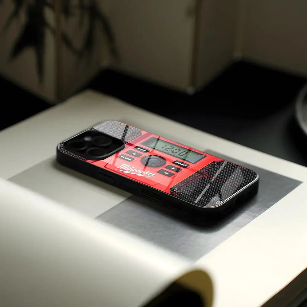 M-Milwaukees Logo Animation Glass Phone Case - Protective Cover for iPhone & Samsung Galaxy Models