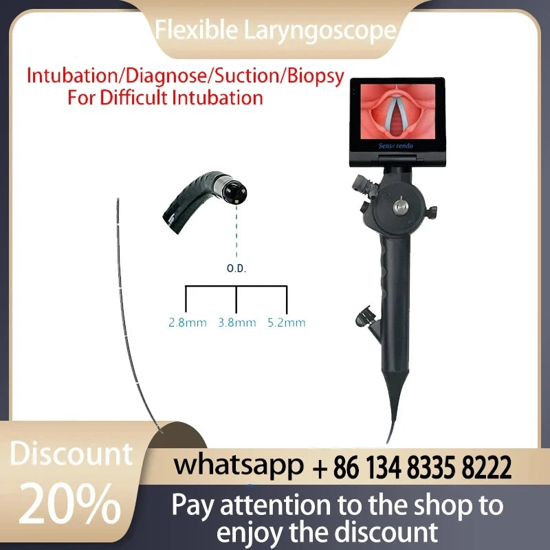 3.5-Inch Touch Screen Video Laryngoscope with Reusable Sterilizable Blades – Digital Laryngoscope, Mexico Warehouse Delivery