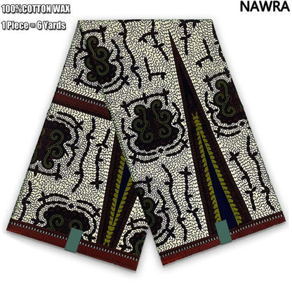 2026 African Real Wax Print Fabric - 100% Cotton Ghana Style Soft Ankara Pagne