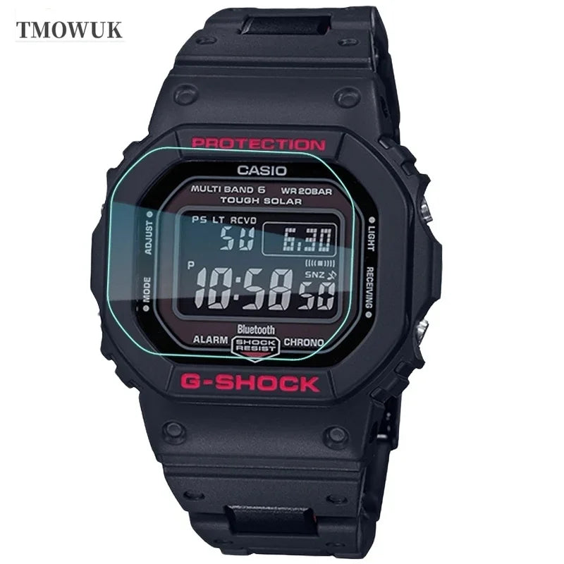 9H Tempered Glass Screen Protector for Casio G-Shock - Ultra-Thin Protective Glass for DW-5035, DW-5600, GW-B5600 and GW-M5600