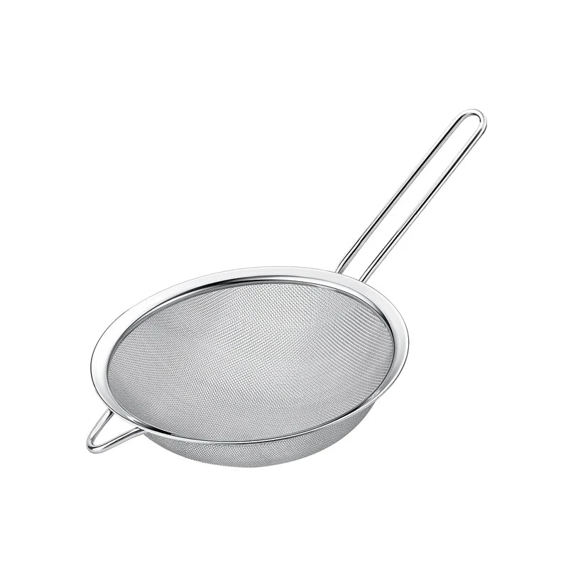 1/3/4pcs Stainless Steel Fine Mesh Strainer – Oil, Flour, and Pastry Sieve for Baking & Kitchen Use