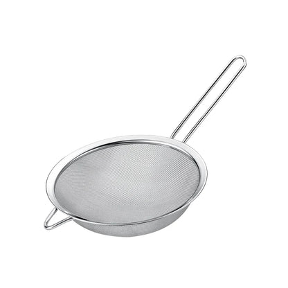 1/3/4pcs Stainless Steel Fine Mesh Strainer – Oil, Flour, and Pastry Sieve for Baking & Kitchen Use
