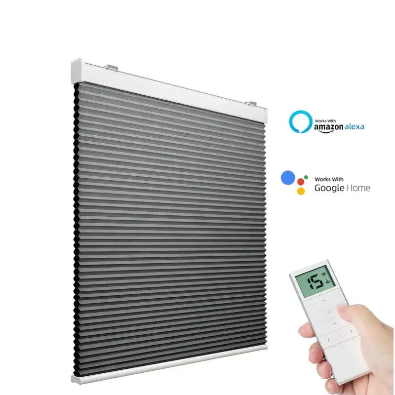 Energy-Saving Motorized Honeycomb Blinds – 100% Blackout, Alexa-Compatible, Hot-Selling in Australia & America