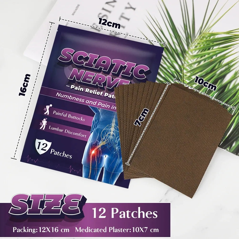 Lumbar Support Patches - 12-60PCS Long-Lasting Warming Waist Pads for Daily Comfort